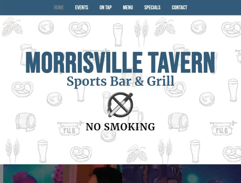 Morrisville Tavern Website Design